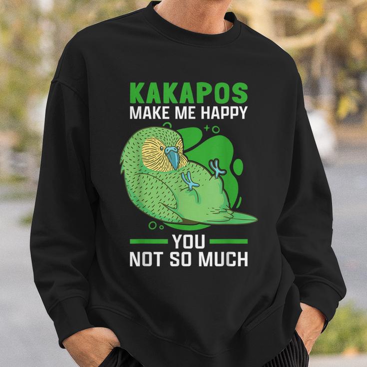 Kakapos Machen Glücklich New Zealand Flying Kakapo Sweatshirt Geschenke für Ihn