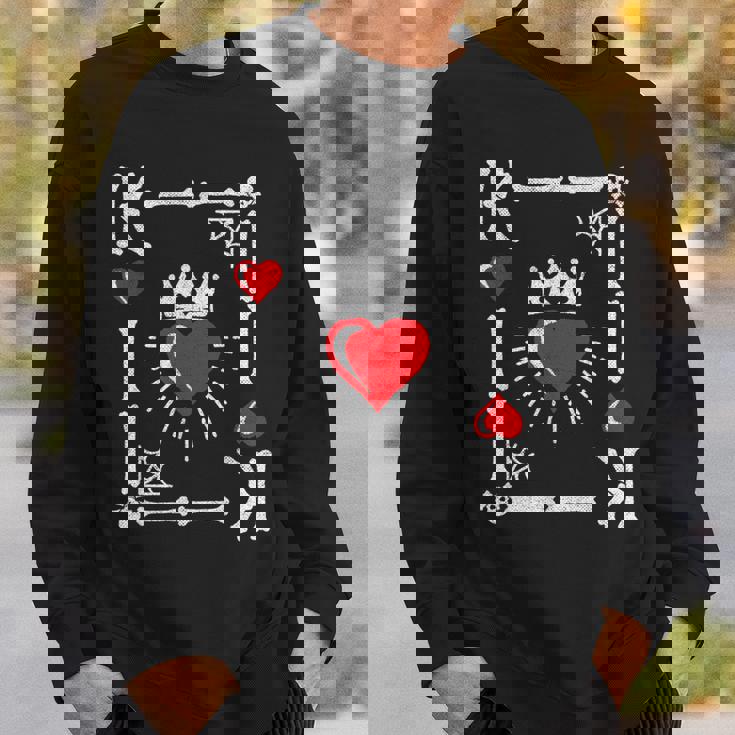 King Of Hearts Card Costume Halloween King Of Hearts Sweatshirt Gifts for Him
