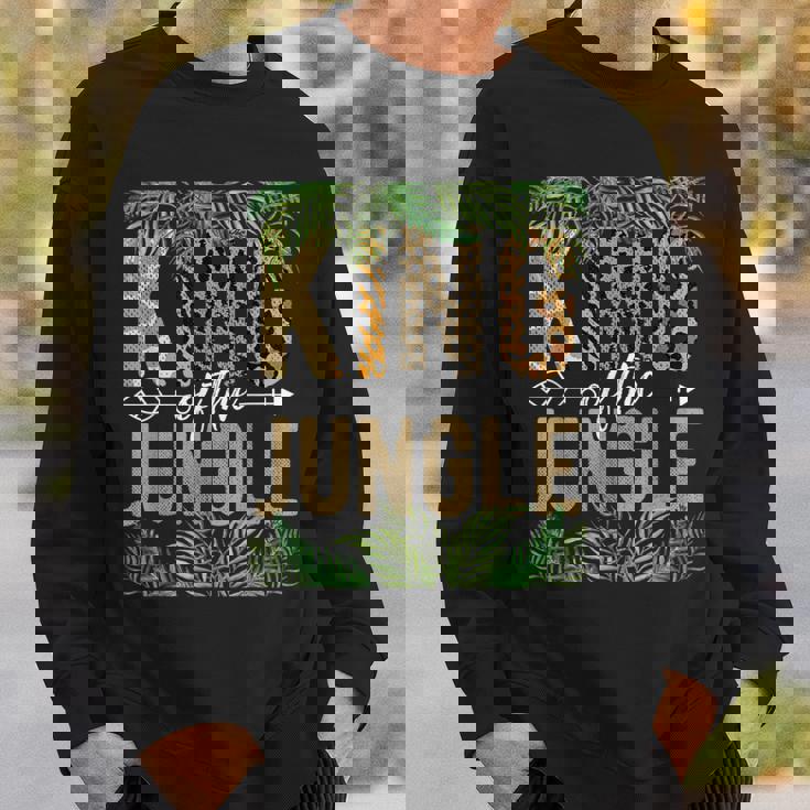King Of The Jungle Tropical Animal Adventure Vacation Sweatshirt Gifts for Him