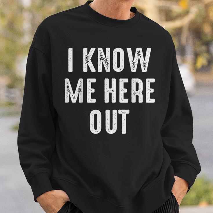 Know Here Out Ich Kenne Mich Hier Aus Denglish Slogan Sweatshirt Geschenke für Ihn