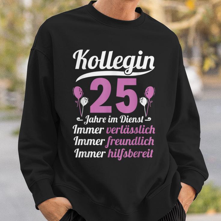 Kollegin Jahre Im Dienst 25 Jahriges Service Anniversary German Lang S Sweatshirt Geschenke für Ihn