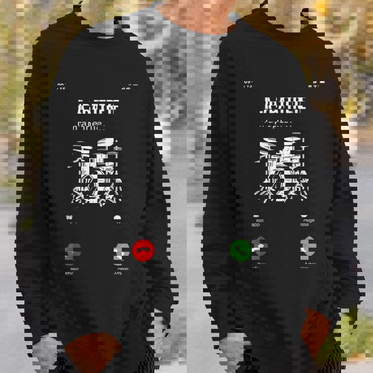 La Batterie M'appelle Idée Cadeau Drôle Musicien Batterie Sweater e Cadeaux pour lui