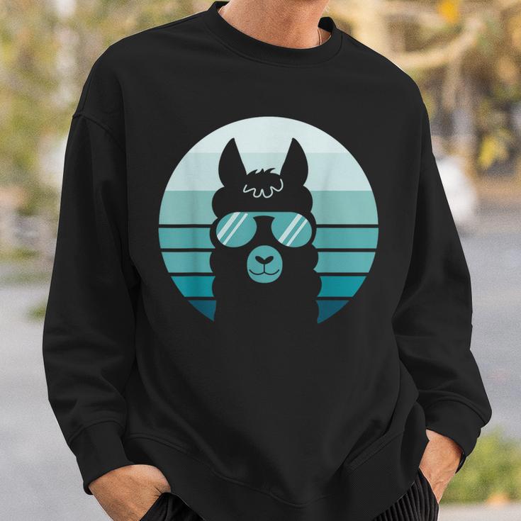 Lama Flame Alpaca Sweatshirt Geschenke für Ihn