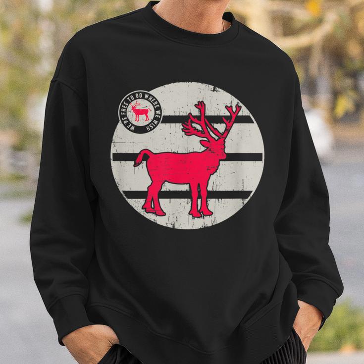 Lapland Reindeer Norway Sweden Finland Rudolph Reindeer Sweatshirt Geschenke für Ihn