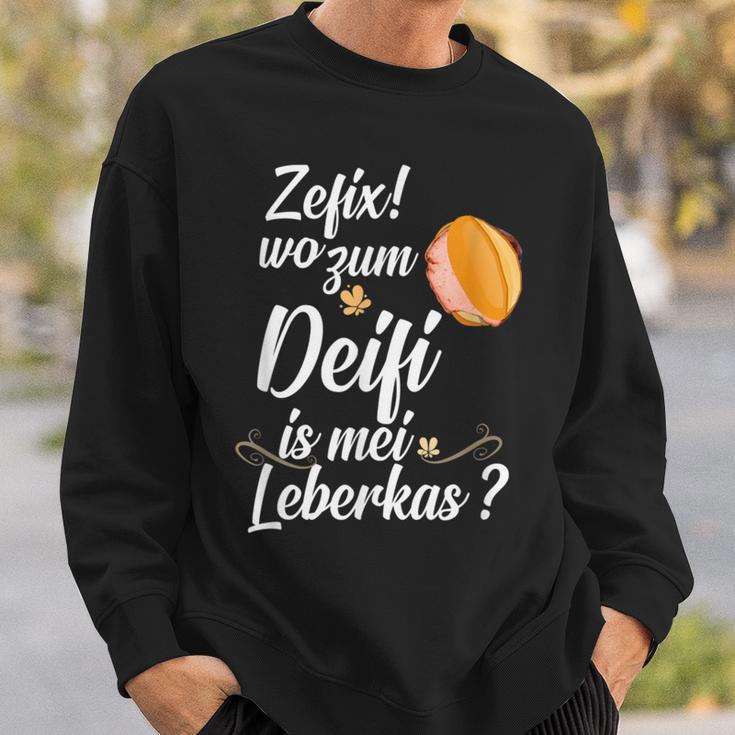 Leberkäse Leberkas Leberkässemmel Fleischkäse Bayern Sweatshirt Geschenke für Ihn