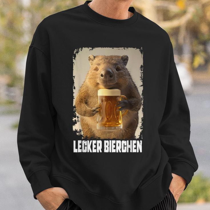 Lecker Bierchen Wombat Sweatshirt Geschenke für Ihn