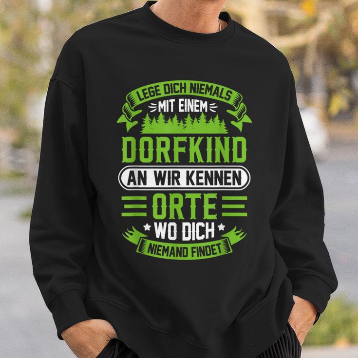 Lege Dich Niemals Mit Einem Dorfkind An Bauer Sweatshirt Geschenke für Ihn