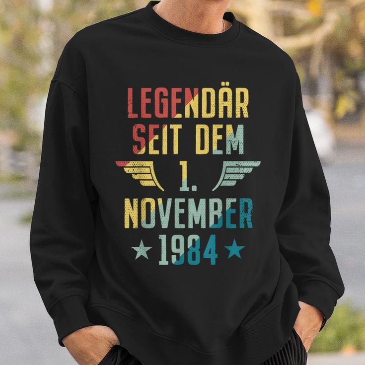 Legendär Seit 1 November 1984 Geburtstag Am 1111984 Sweatshirt Geschenke für Ihn