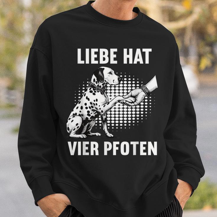 Liebe Hatier Pfoten Dalmatian Dalmatian Owner Dalmatian Sweatshirt Geschenke für Ihn