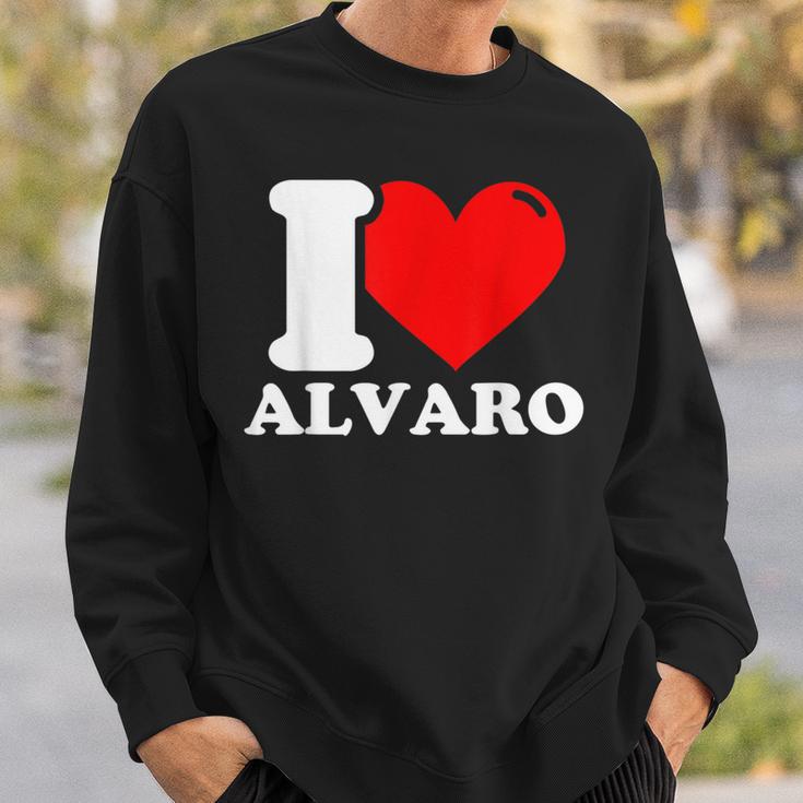 I Love Alvaro Sweatshirt Geschenke für Ihn