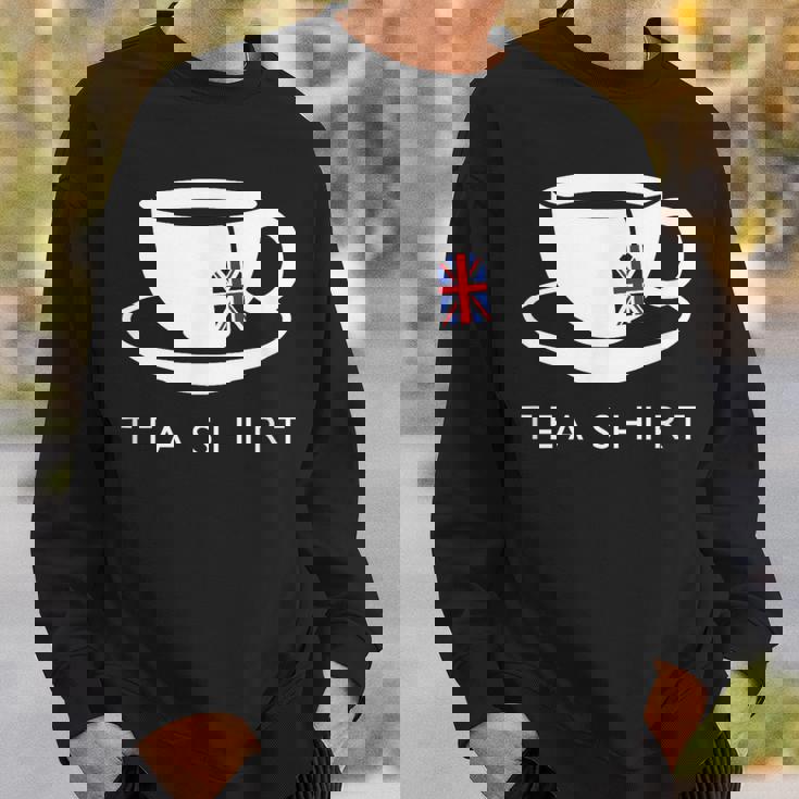 I Love English Tea Uk Flag Fun Novelty Souvenir Memorabilia Sweatshirt Gifts for Him