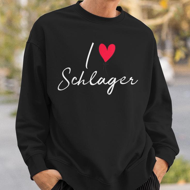 I Love Schlager Sweatshirt Geschenke für Ihn