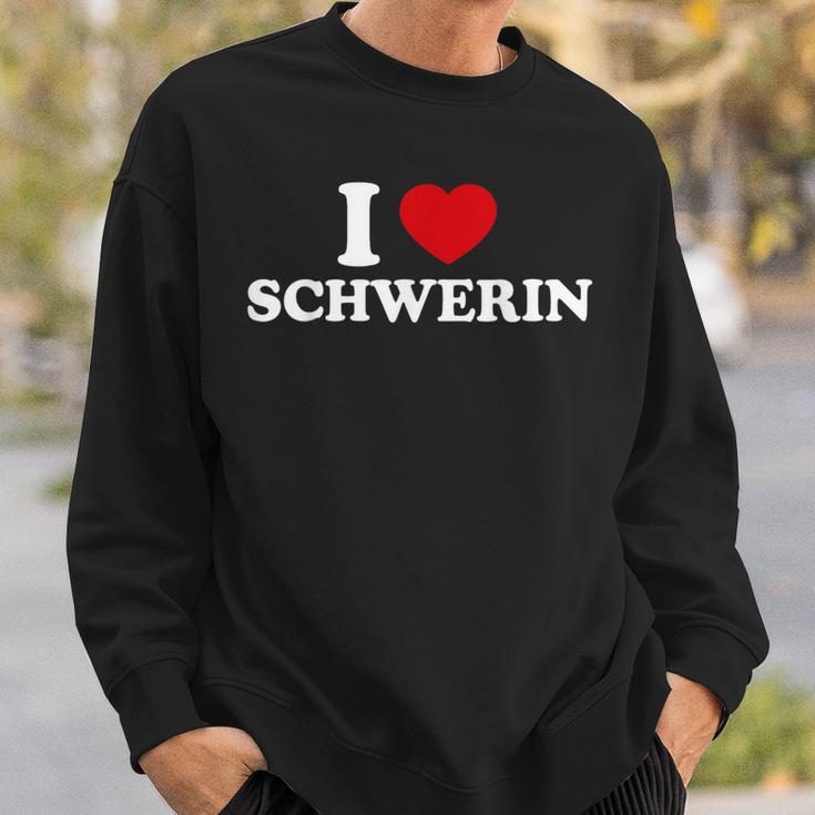 I Love Schwerin Sweatshirt Geschenke für Ihn