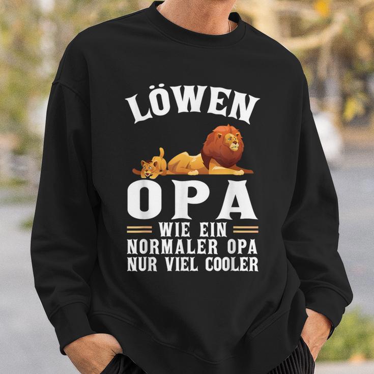 Löwen Opa Wie Ein Normaler Opa Wie Ein Normaler Sweatshirt Geschenke für Ihn