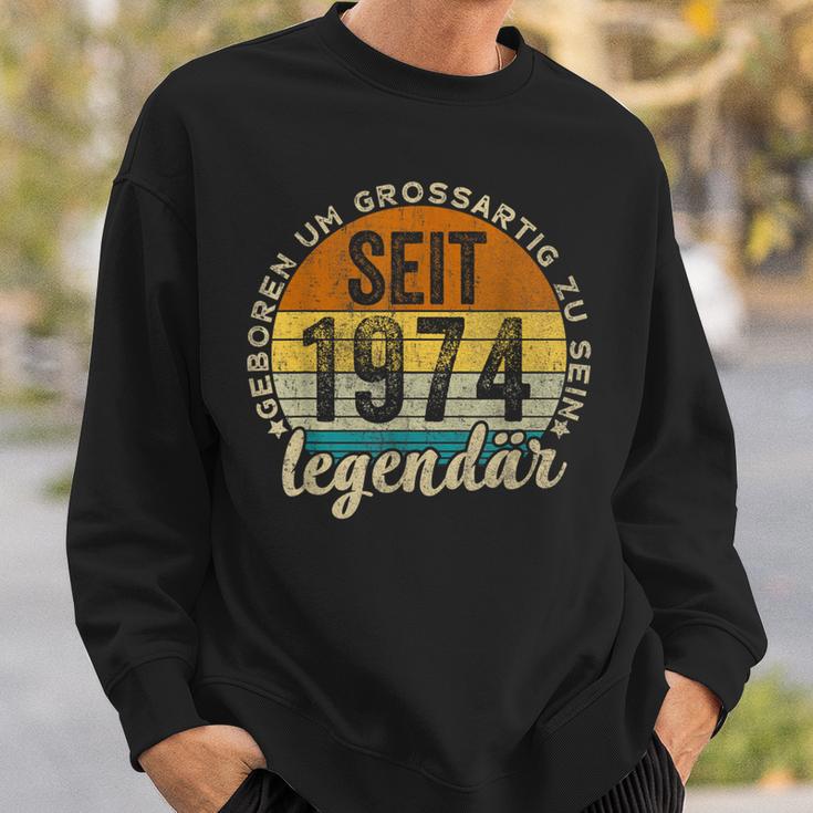 Lustiger 50 Geburtstag -Intage 1974 Geburtstag 50 Jahre Sweatshirt Geschenke für Ihn