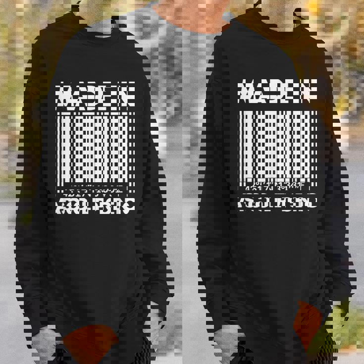 Made In Ascoli Piceno Barcode Felpa Regalos para él