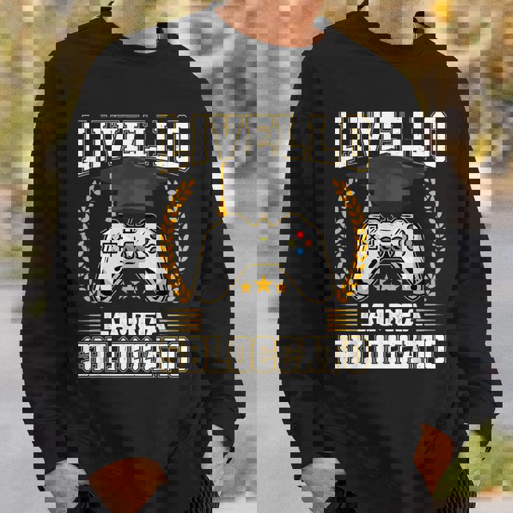 Maglia Divertente Laurea Gamer Livello Laurea Sbloccato Felpa Regalos para él