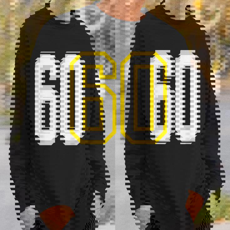 Maglia Numero 60 Giallo Bianco Compleanno Sport Numero 60 Felpa Regalos para él