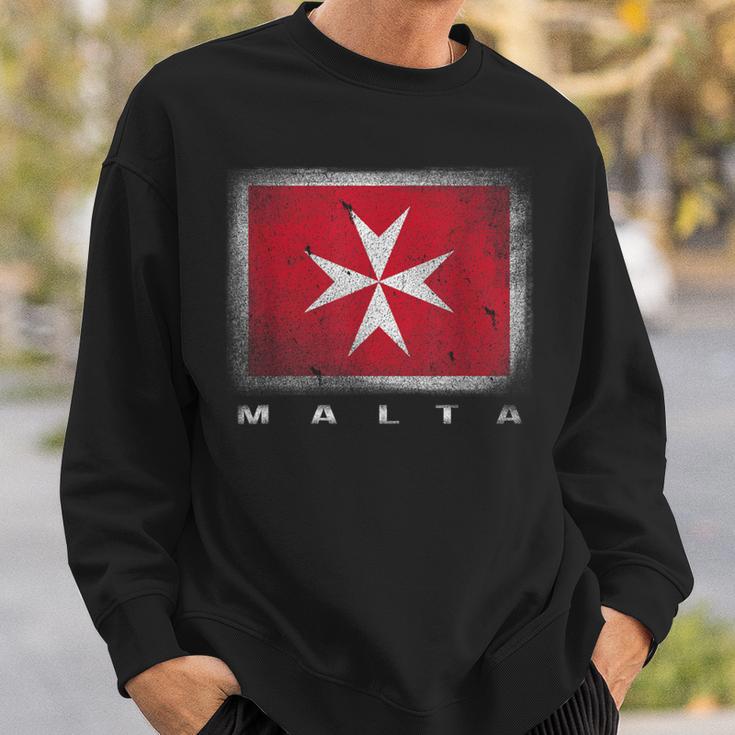 Maltese Cross Flag Malta Sweatshirt Geschenke für Ihn