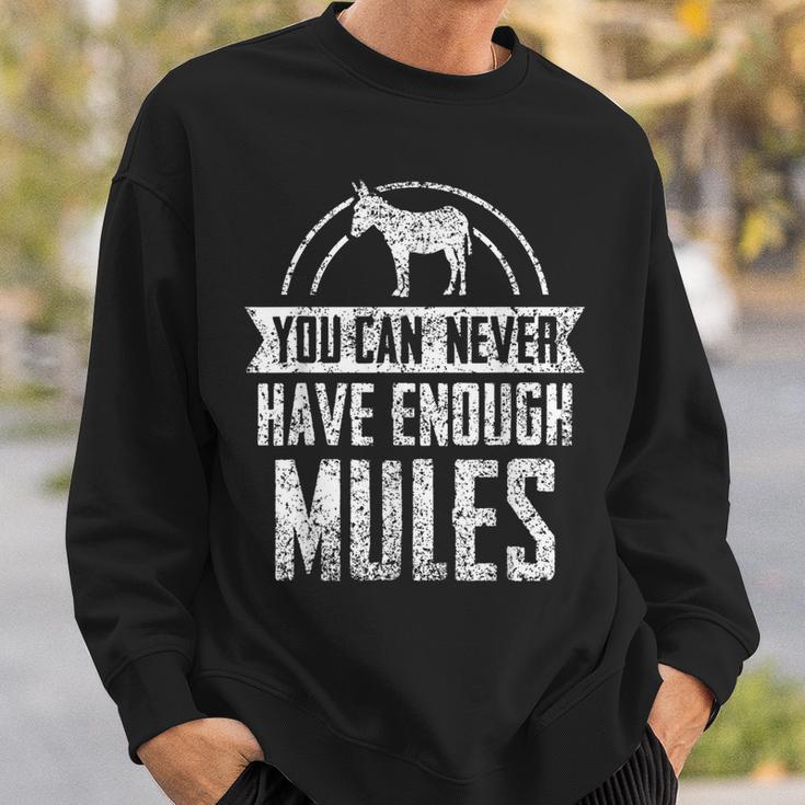 Man Kann Nie Genug Maultiere Haben Liebhaber Cute Maultier Sweatshirt Geschenke für Ihn