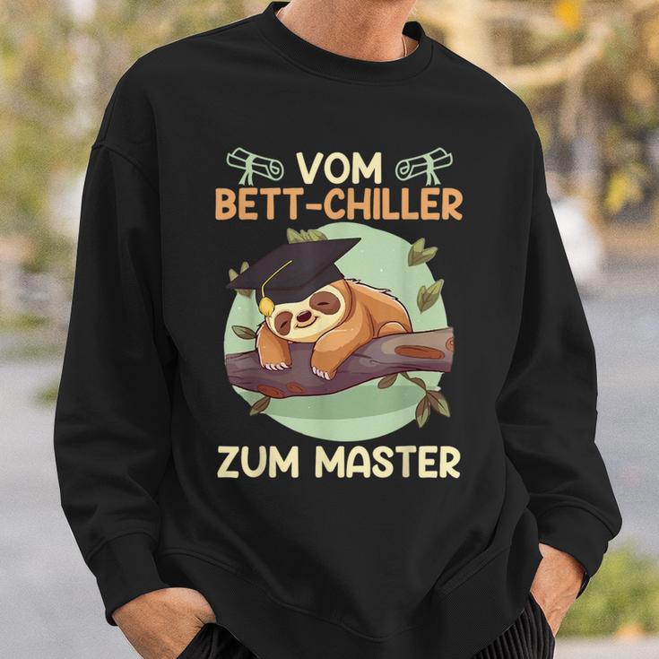 Masterarbeit Bestandenom Bett-Chiller Zum Master Abschluss Sweatshirt Geschenke für Ihn