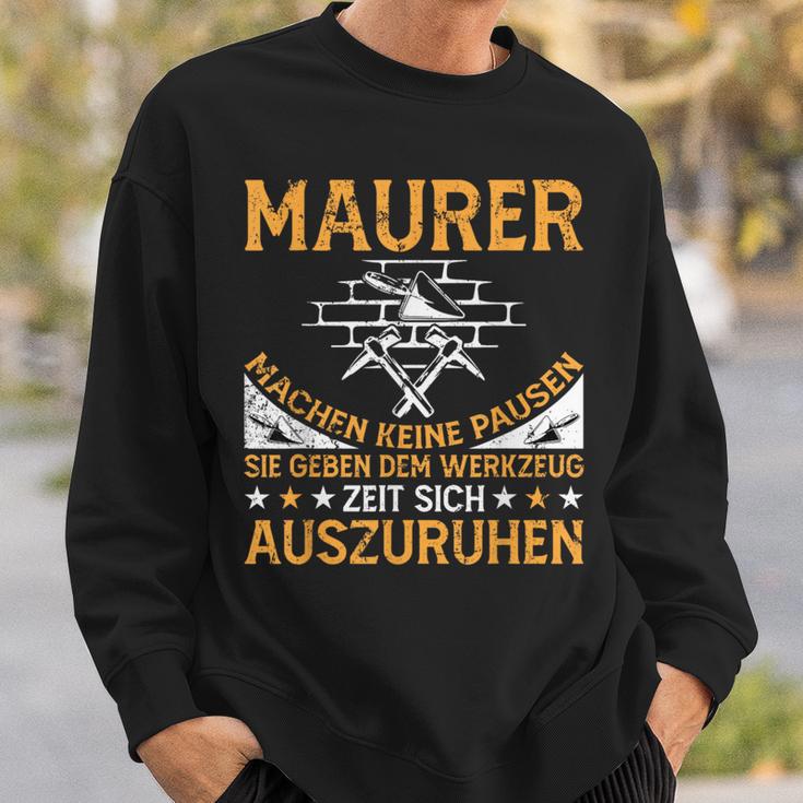 Maurer Masonermeister Bricklayer's Sweatshirt Geschenke für Ihn