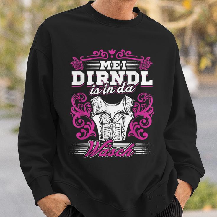 Mei Dirndl Is In Da Wäsch Oktoberfest Drindl Replacement Deer Sweatshirt Geschenke für Ihn