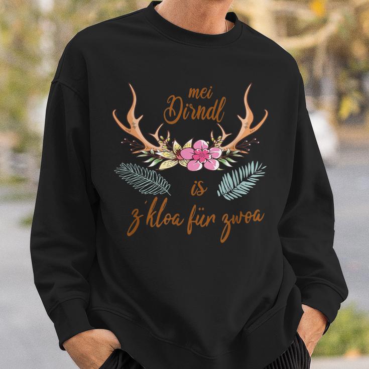 Mei Dirndl Is Zkloa Für Zwoa Zu Klein Für Zwei Meadowen S Sweatshirt Geschenke für Ihn