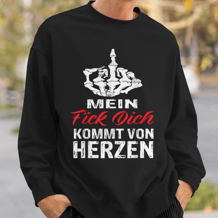 Mein Fick Dich Kommton Herzen Sayings Ironie S Sweatshirt Geschenke für Ihn