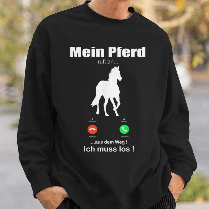 Mein Pferd Ruft An Pferde Sweatshirt Geschenke für Ihn