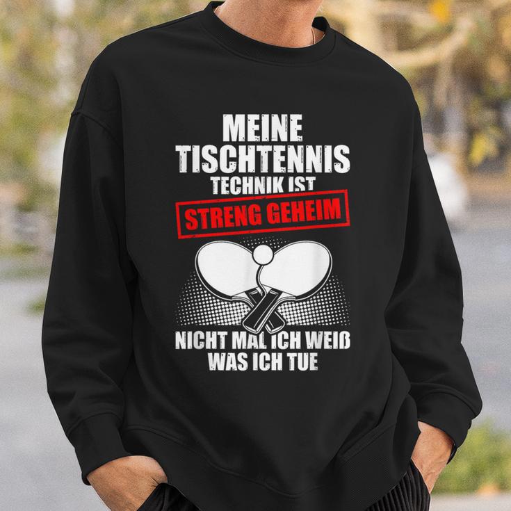 Meine Tischtennis Technik Sweatshirt Geschenke für Ihn