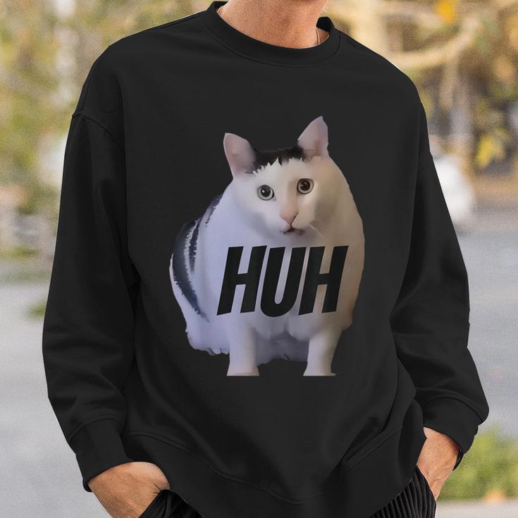 Meme Huh Cat Sweatshirt Geschenke für Ihn