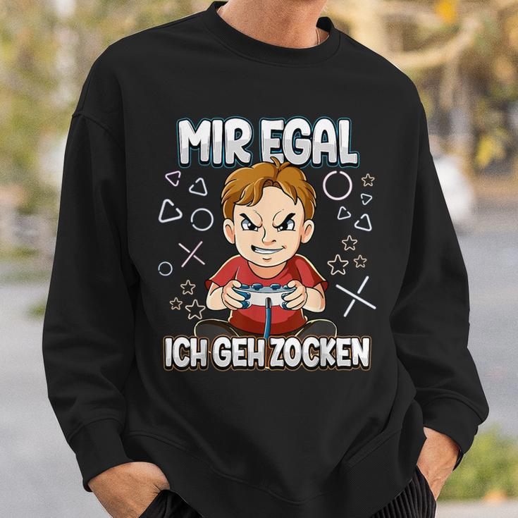 Mir Egal Ich Geh Zocken Gaming Sweatshirt Geschenke für Ihn