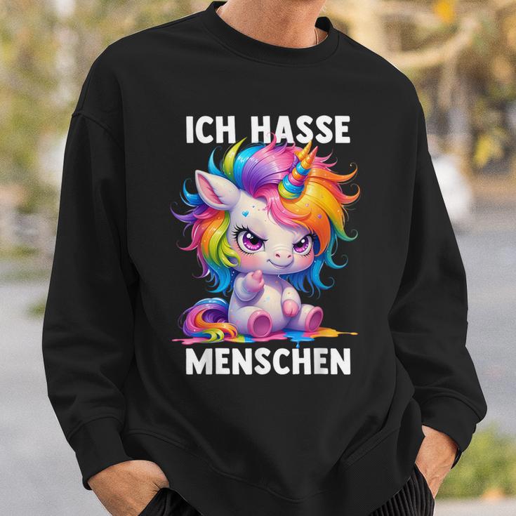 Misantroph Ich Hasse Menschen Sweatshirt Geschenke für Ihn