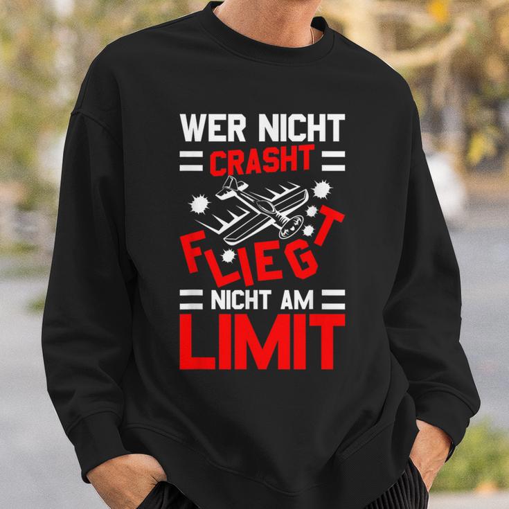 Modellflug Sprüche Lustig Modellbauer Model Flyer Aviator Sweatshirt Geschenke für Ihn