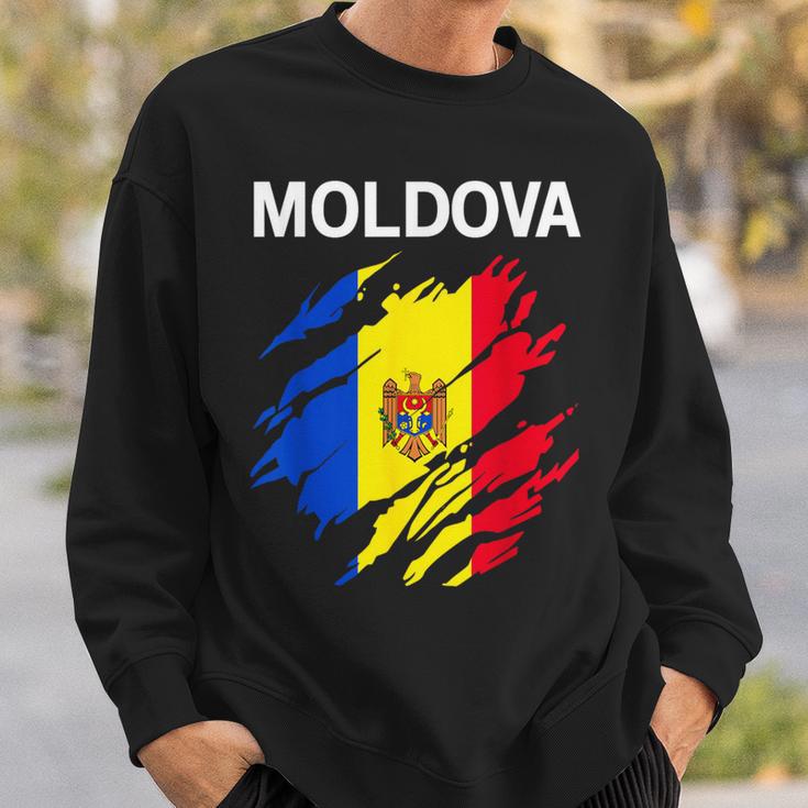 Moldova Flag Sweatshirt Geschenke für Ihn