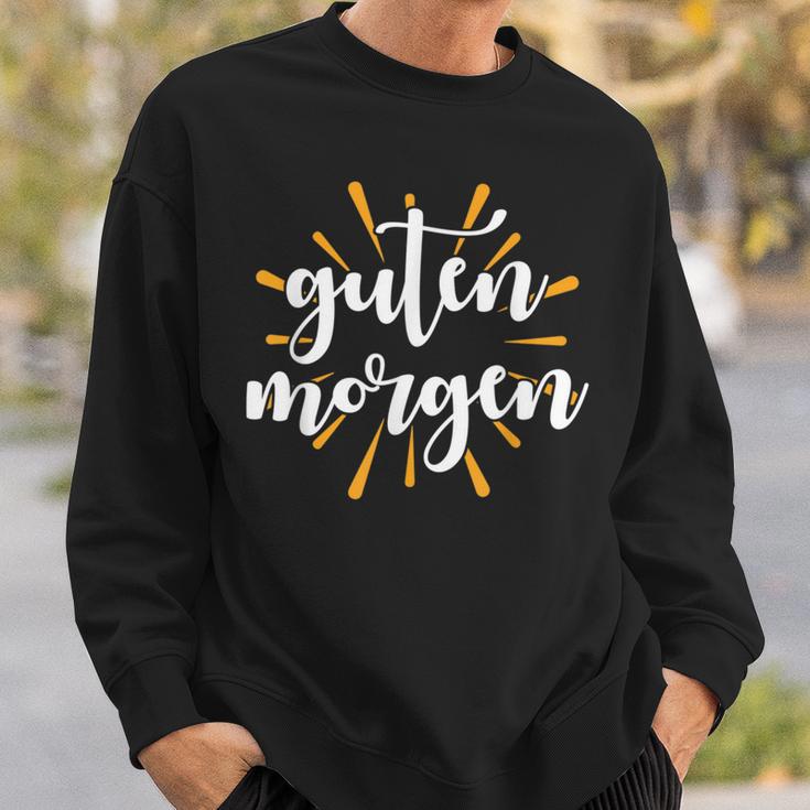 Morgen Frühaufsteher Spruch Guten Morgen Sonne Sweatshirt Geschenke für Ihn