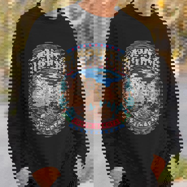 Mount Rushmore South Dakota Retro 80S Mt Rushmore Souvenir Sweatshirt Gifts for Him