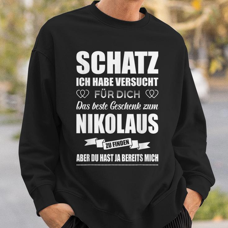 Nikolaus Für Sie Ehefrau Nikolaustag Für Him Ehemann Freund Sweatshirt Geschenke für Ihn