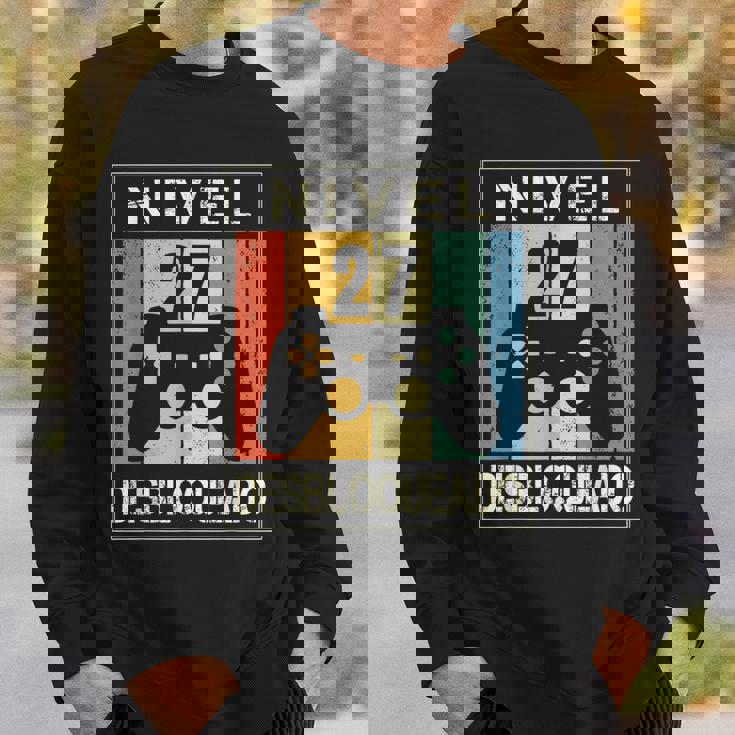 Nivel 27 Desbloqueado Gamer 27 Años 1995 Divertido Chico Camisa de entrenamiento Regalos para él
