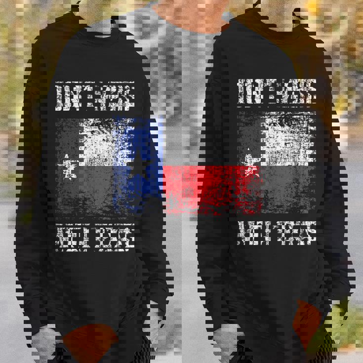 Non Scherzare Con Texas Orgoglioso Texan Longhorn Lone Star State Felpa Regalos para él