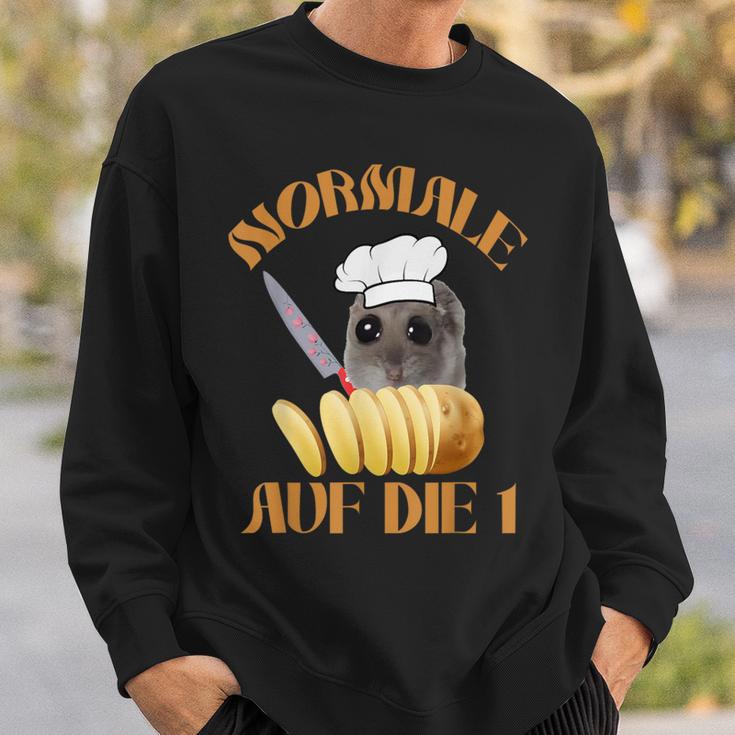 Normale Potatolen Auf Die 1 Sad Hamster Chef Sweatshirt Geschenke für Ihn