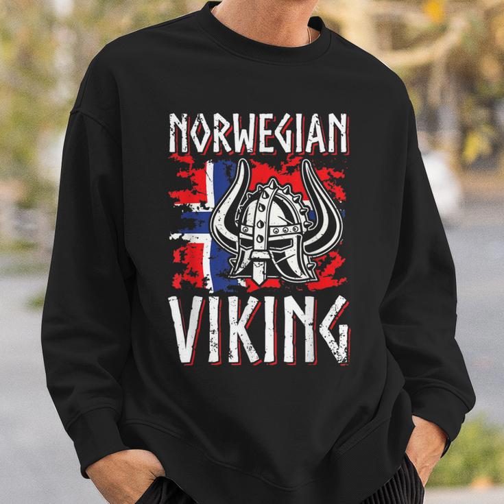 Norwayiking Norway Flag Sweatshirt Geschenke für Ihn