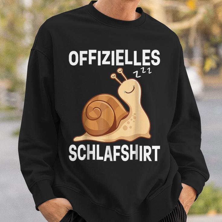 Offizieller Snail Sleep Schlafanzug Snail Late Sleeper Sweatshirt Geschenke für Ihn