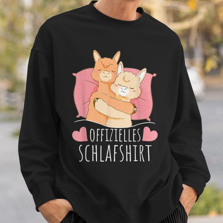 Offizielles Schlaf Nachthemd Schlafanzug Alpaca Lama Sweatshirt Geschenke für Ihn