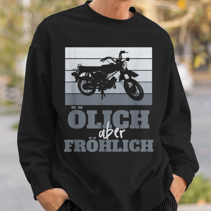 Ölich Aber Fröhlich Simson Ddr Moped Two-Strokeintage Sweatshirt Geschenke für Ihn