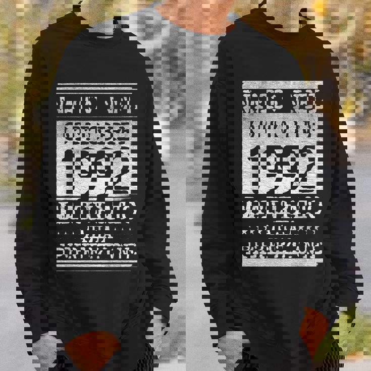 Ottobre 1992Intage Maglia 32 Compleanno Anni Uomo Donna Felpa Regalos para él