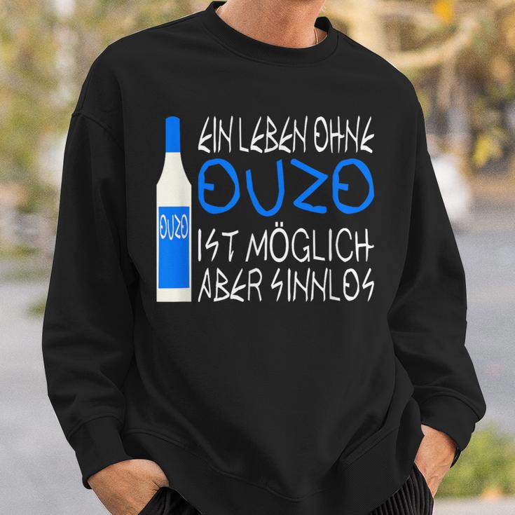 Ouzo Lovers Schnapps Greece Ouzo Sweatshirt Geschenke für Ihn