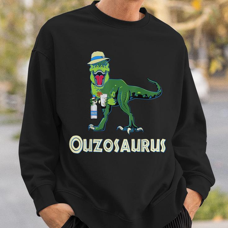 Ouzosaurus Tyrannosaurus Ouzo Dinosaur Ouzotrinker Rex Sweatshirt Geschenke für Ihn