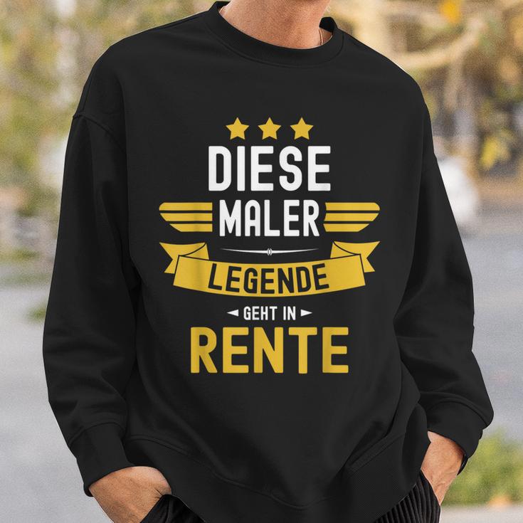 With Painter Pensioner Dese Legende Geht In Rente Sweatshirt Geschenke für Ihn